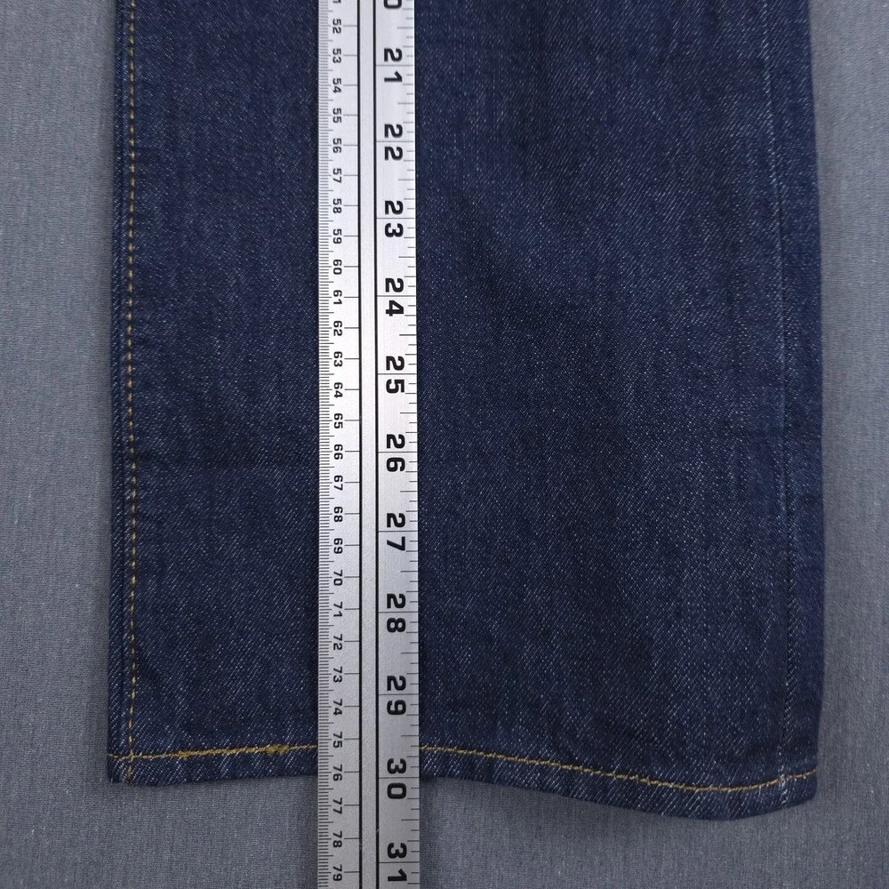 Levis 501 Jeans Mens 35x30 (Fits 34x30) Dark Wash Shrink To Fit Button Fly Denim